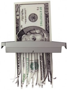 Photo Credit: MarketingHuddle.com shreaded_money1